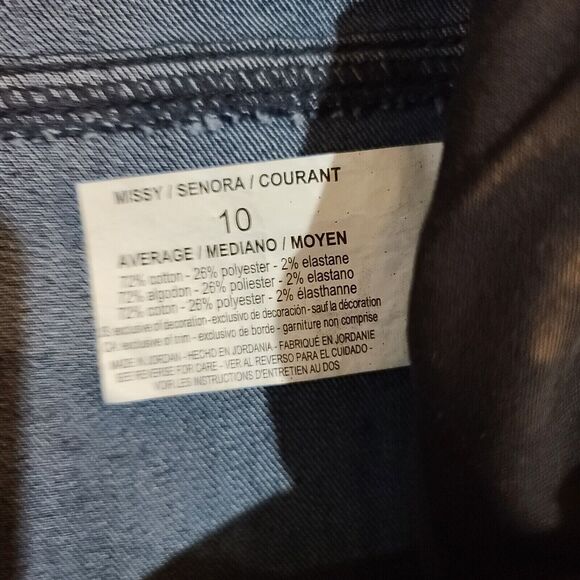 Gloria Vanderbilt Womens Jeans Blue Size 10 Cotton Blend Button Zip Stretch - Picture 7 of 9